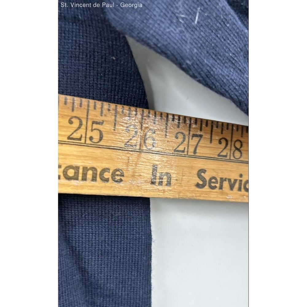 BR Merino Wool 1/4 Zip Pullover Sweater Men's XXl Tall Blue NWT - Picture 8 of 9